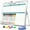 Green, variant on Marsrock Sale 17"×13"Blank Desktop Double-Sided Dry Erase Whiteboard with Stand,10Markers,6Magnets,1Eraser,Great for Home,School&Office Planning