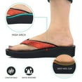 thumbnail image 3 of Aerosoft - Glitter Thong Beach Wear - Summer Arch Support Flip Flops for Women, 3 of 6