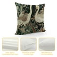 thumbnail image 4 of RUIYC Throw Pillow Covers Asian Oriental Cranes Writing Vintage Geometric Pattern Decorative Pillow Cases Home Decor Square Pillowcase Double Side Printed, 4 of 5