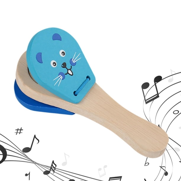 Xihbxyly Ofertas Del Prime Day Castañuelas Jugues Of Madera para Música Tambores Jugues Regalos Of Fiesta Dibujos Animados Animals Of Inseñanza Sonajeros Of Madera Cajas Of Resonance Intelligencia In