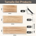 thumbnail image 2 of Repisas Flotantes Estante Flotante para Montar en La Pared, Juego de 3 Estantes Flotantes de Pared, Pantalla Colgante Decorativa Repisas para Sala de Estar, 2 of 6