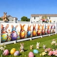 thumbnail image 4 of zhangmingg Easter Decorative Banner Heartfelt Celebration Party Sign for Home Festive Spring Holiday, 4 of 7