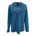 thumbnail image 5 of EDFBUYKRS Long Sleeve Shirts for Women Crew Neck Casual Tunic Tops Lightweight Pullover M, 5 of 5