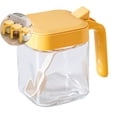 thumbnail image 1 of Dvruxg Condiment Jar Spice Container with Lids and Spoons, Kitchen Spice Pot, Clear Glass Condiment Pot, Kitchen Salt Pepper Sugar Storage Container Jar, 1 of 5