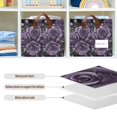 thumbnail image 4 of Yayeee Foldable Storage Basket for Shelves with Handles Set of 2 Waterproof Cloth Bins, Purple Roses, 4 of 7