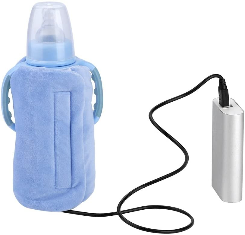 Baby Bottle Warmer Milk Travel Car Bottle Heated Portable Quick Heater by YIRUN Blue