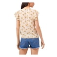 thumbnail image 2 of 1.State Womens Animal Flutter Sleeve Top, 2 of 2