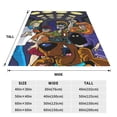 thumbnail image 4 of Lsque Scooby-Doo Pattern Fuzzy Fleece Throw Blanket Extra Large,Super Soft,Fluffy and Warm Blankets for Couch,Bed,All Season Use (40"x30"), 4 of 7
