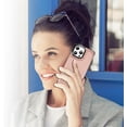thumbnail image 4 of KOMI pour iPhone 16 Pro Max Étui Mural avec Porte-Cartes, Cuir PU Premium Support Fentes pour Cartes Protection Antichoc Robuste Étui à Rabat pour Apple iPhone 16 Pro Max 6.9 Pouces, Or Rose, 4 of 5