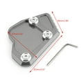 thumbnail image 1 of Titanium Side Pad Kickstand Stand Extension Plate For BMW K1600 GT GTL 2011-2015, 1 of 5
