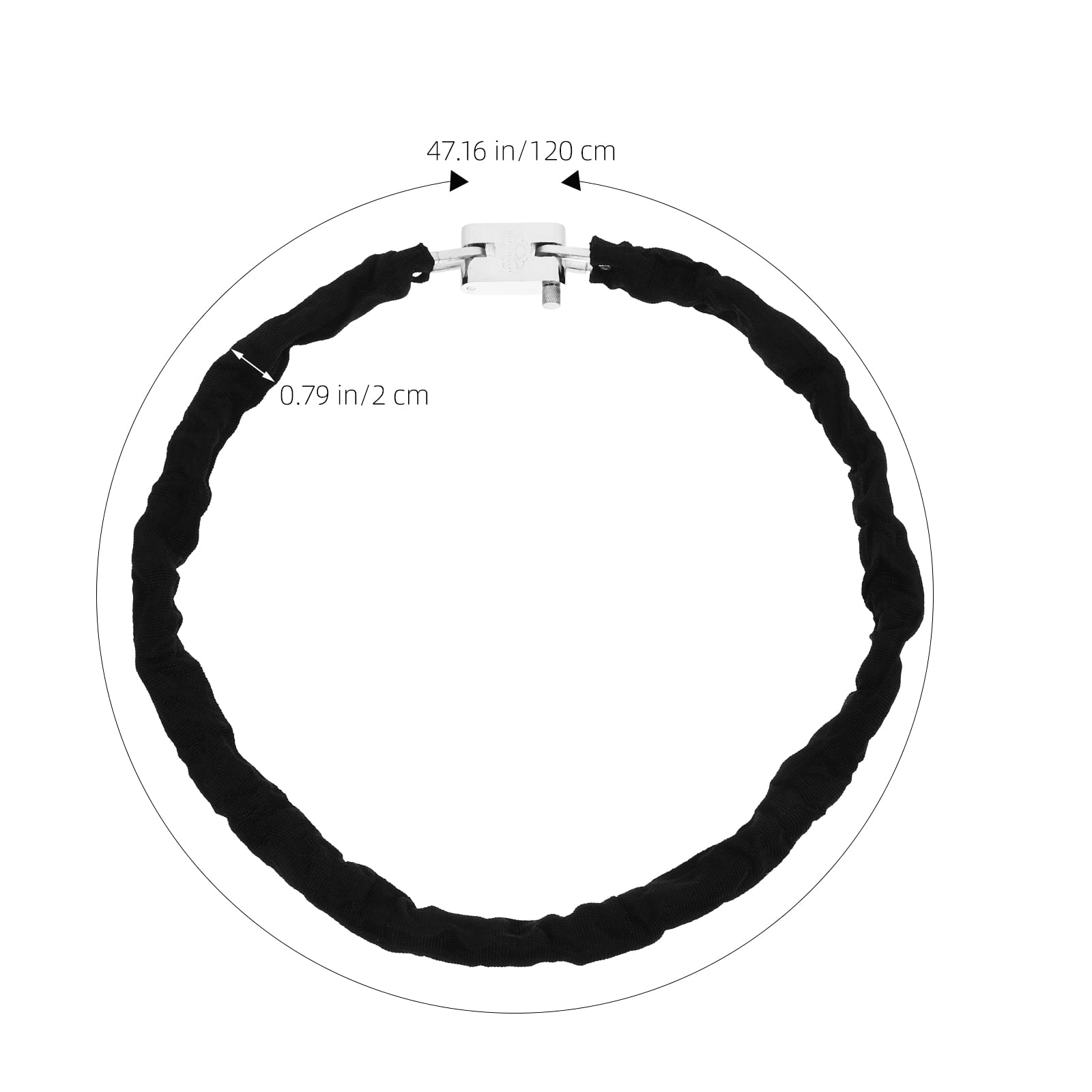 COMPUKAS Heavy Duty Lock with Anti-Theft Chain for Mountain Bikes, Motorcycles, and Outdoor Security