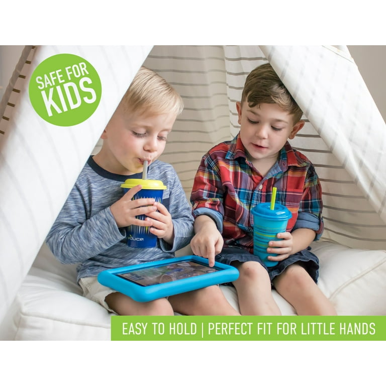 Gogo's “ 12 Oz Kids Tumbler Set 5 Pack “ Plastic Kids Cups With Straws And  Lids