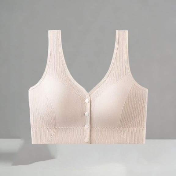 Ovbmpzd Beige Everyday Sports Bras for Women Seamless Quick-Dry Fixed Padded Underwear Bras Comfy Wirefree Breathable Active Bras,Free Size