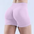 thumbnail image 7 of Jxximdong Bike Shorts for Women, High Waist Biker Shorts No Front Seam Soft Hidden Butt Scrunch Shorts Yoga Workout Gym Shorts, Pink Women's Casual Shorts, 7 of 7