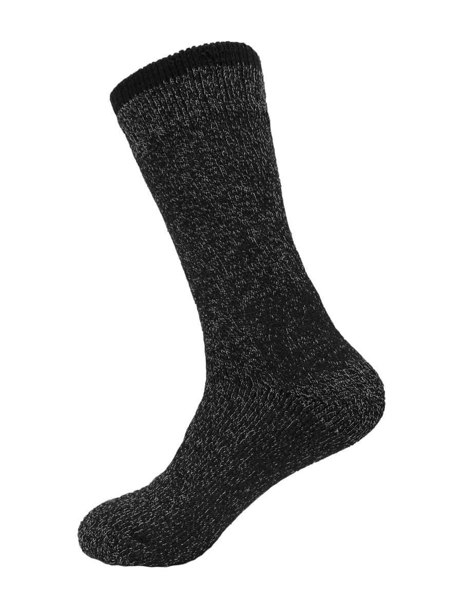 Men's Super Warm Heavy Thermal Winter Socks Size 10-13 (Black ...