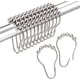 thumbnail image 1 of Juego de 12 anillos de ganchos para cortina de ducha de acero inoxidable, ganchos de ducha de níquel para revestimiento de cortina de ducha, anillos de ducha a prueba de óxido con bolas roda, 1 of 5