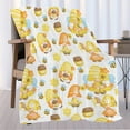 thumbnail image 2 of Gnome Flannel Throw Blanket,Gnome Blanket with Bee for Adults/Women/Kids/Friends,Gnome Gifts Blanket for Couch Sofa Bed Travel Home Decor, 60"x80"-Adults/Twin Size, 2 of 6