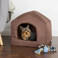 thumbnail image 5 of PETMAKER Indoor Cat House with Removable Cushion for Small Cats or Dogs up to 35lbs (Brown), 5 of 7