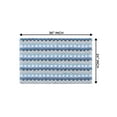 thumbnail image 3 of Home Weavers Orion Collection 100% Cotton Bathroom Rug, Non Slip Bath Mat Water Absorbent Soft Shaggy Mat Machine Washable, Thick Plush Rugs for Shower - 24"x36", Blue, 3 of 5