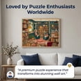 thumbnail image 2 of Cozy Cat Cafe Bookstore Jigsaw Puzzle for Adults 500 Pieces, Charming Illustrated Art Style, Premium Thick Cardboard with Matte Finish, Perfect Gift for Cat and Book Lovers, 2 of 8