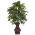 thumbnail image 3 of Nearly Natural Areca Palm Silk Artificial Plant with Urn- 37", 3 of 5