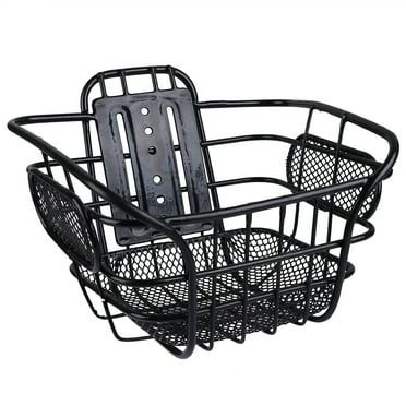 Bike Basket Front Handlebar Bicycle Bicycle Basket Detachable Bicycle Accessories-Black
