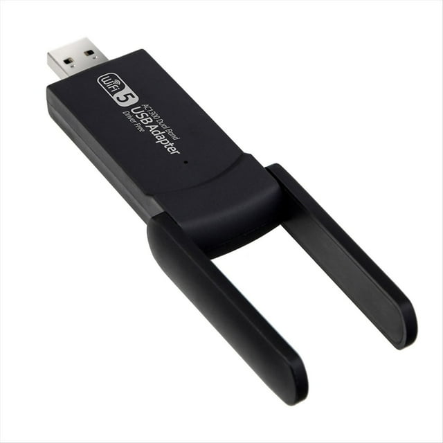 Adaptador WiFi USB de Doble Banda de 1300 Mbps, Tarjeta de Red Inalámbrica, Adaptador Ethernet USB 2.0 de 5G/2.4G para PC y Portátil.