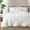 White, variant on LANCO MODERN LIFESTYLE King Comforter Set, White Soft Prewashed Solid All Seasons Bedding, Luxury Fluffy 3 Pieces Bed Set, 1 Lightweight Comforter (104"x90") and 2 Pillow Shams (36"x20")