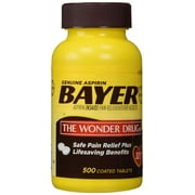 Bayer Aspirin Pain Reliever 325mg - 500 Tablets