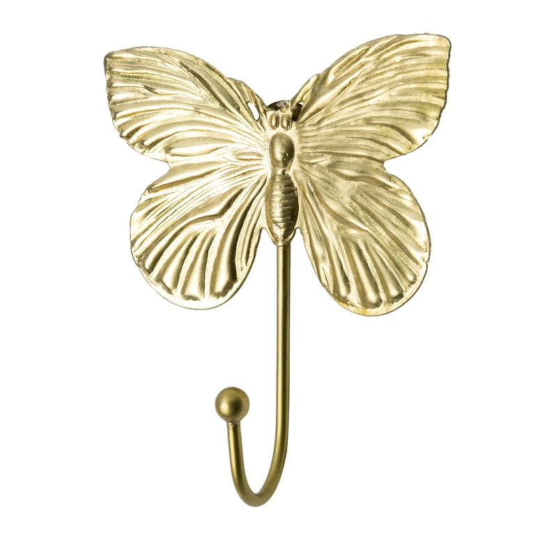 Mainstays Gold Butterfly Decorative Wall Hook