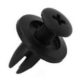 thumbnail image 3 of 50 PCS Car Door Bumper 6mm Dia Hole Black Plastic Screw Rivets Fasteners, 3 of 9