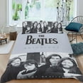 thumbnail image 2 of The Beatles Conjunto de sábanas temático, trío de piezas, cómodo y amigable con la piel, diseño único, regalo de decoración para el hogar para familiares, amigos y fans,135X200cm, 2 of 6