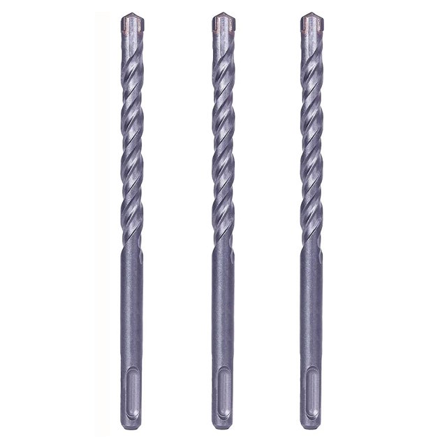 SDS Plus Perceuse à Marteau 1/2 Po x 8 Po Perceuse à Pierre en Béton-3 Pcs
