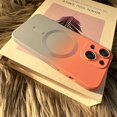 thumbnail image 5 of Magnetic for iPhone 15 Plus Case, Compatible with MagSafe, Full Camera Lens Film Protection Cute Gradient Color Silicone Shockproof Matte Cover for Women & Men (iPhone 15 Plus,Pink Blue), 5 of 16