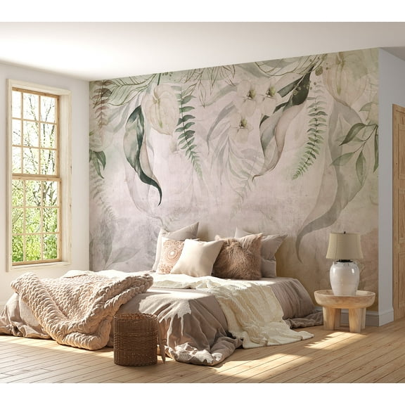 Botanical Wallpaper Wall Mural - Morning Exotic