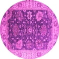 thumbnail image 1 of Ahgly Company Indoor Round Oriental Pink Industrial Area Rugs, 6' Round, 1 of 4