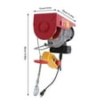 thumbnail image 3 of 1100 lbs Electric Hoist Winch Engine Crane 110V 1050W IP45 15.35*14.96*5.91in for Factories, Warehouses, Construction Sites, Carmakers, 3 of 13
