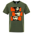 thumbnail image 3 of Camiseta vaquera con tuco de ojos de ángel rubio El bueno, el malo y el feo para hombre y mujer Il buono brutto cattivo Camiseta de algodón de gran tamaño, 3 of 5