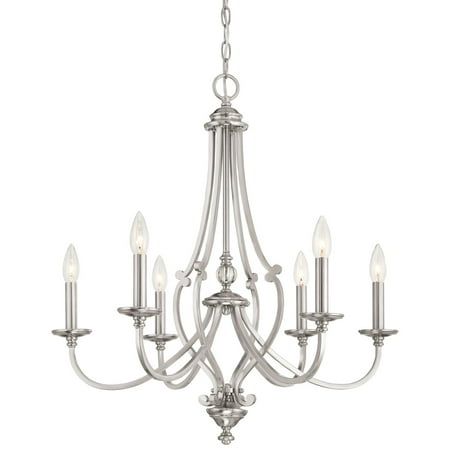 - Minka Lavery Savannah Row 6 Light Chandelier - Brushed Nickel