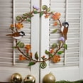 thumbnail image 6 of Metal Garden Art Wreath Titmouse Metal Bird Window Hanging Wreath Iron Wreath, 6 of 7