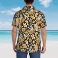 thumbnail image 6 of Goofa Sunflowers Bee Hawaiian Shirt for Men, Unisex Summer Beach Casual Short Sleeve Button Down Shirts,Aloha Tropical Floral print shirt-Small, 6 of 9