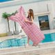 thumbnail image 4 of Fila Flotante De Cola De Pez Inflable De Pvc De 185Cm X 92Cm, Cama Flotante De Seguridad Grande, Tumbona Reclinable Para Adultos, Piscina De Verano, Playa Yuarrent OD015418-02, 4 of 6