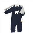 thumbnail image 2 of Hudson Baby Infant Boy Cotton Coveralls, Polar Bear, 6-9 Months, 2 of 5