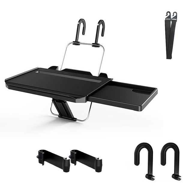Sidaley Bandeja para volante de coche Asiento trasero interior ajustable Escritorio para computadora portátil Soporte para computadora Ventana automotriz