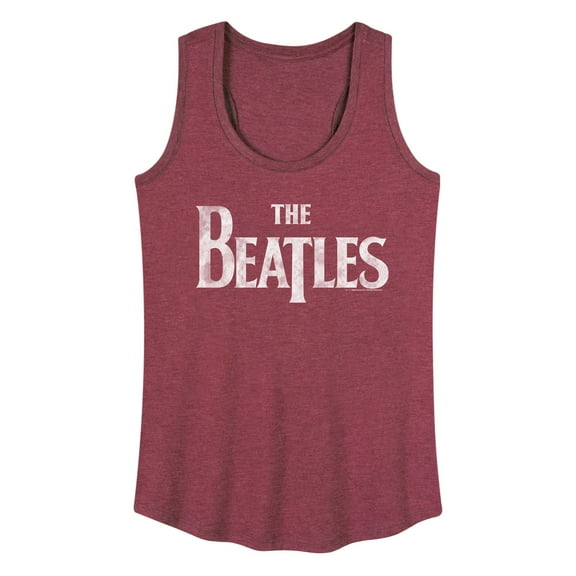 The Beatles - White Logo - Women's Racerback Tank