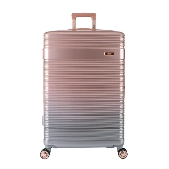 iFLY Spotlight 28" Large Checked Hardside Luggage – Rose Gold Ombre