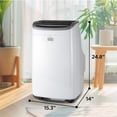 thumbnail image 2 of BLACK+DECKER 10.000 BTU Aire acondicionado portátil hasta 450 Sq. pies con mando a distancia, blanco, 2 of 5