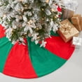 thumbnail image 3 of Fennco Styles Candy Cane Design Christmas Tree Skirt 54" Round - Red & Green Tree Skirt for Home, Holiday Tree, Indoor Outdoor and Special Occasion, 3 of 3