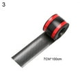 thumbnail image 2 of SPRING PARK Car Styling Carbon Fiber Rubber Door Sill Protector Trim Strip Decor Sticker, 2 of 7