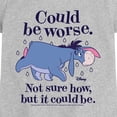 thumbnail image 2 of Winnie the Pooh - Could Be Worse Eeyore - Youth Girls Fitted Short Sleeve T-Shirt, 2 of 4